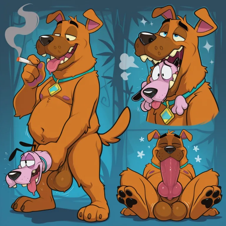 Courage the Cowardly Dog: Stoner Adventure Gay Male