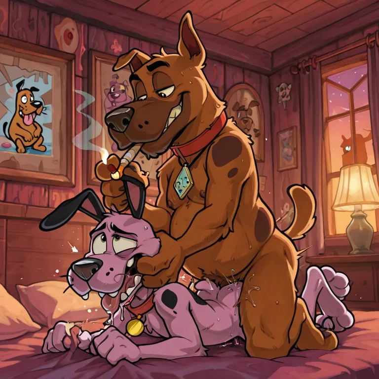 Courage the Cowardly Dog Anthro Portrait
