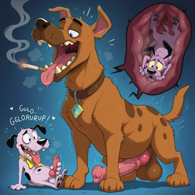 Courage the Cowardly Dog Stoner Adventure Smoking Marijuana