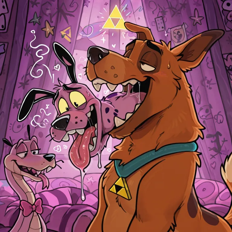 Courage the Cowardly Dog and Scooby-Doo Stoned