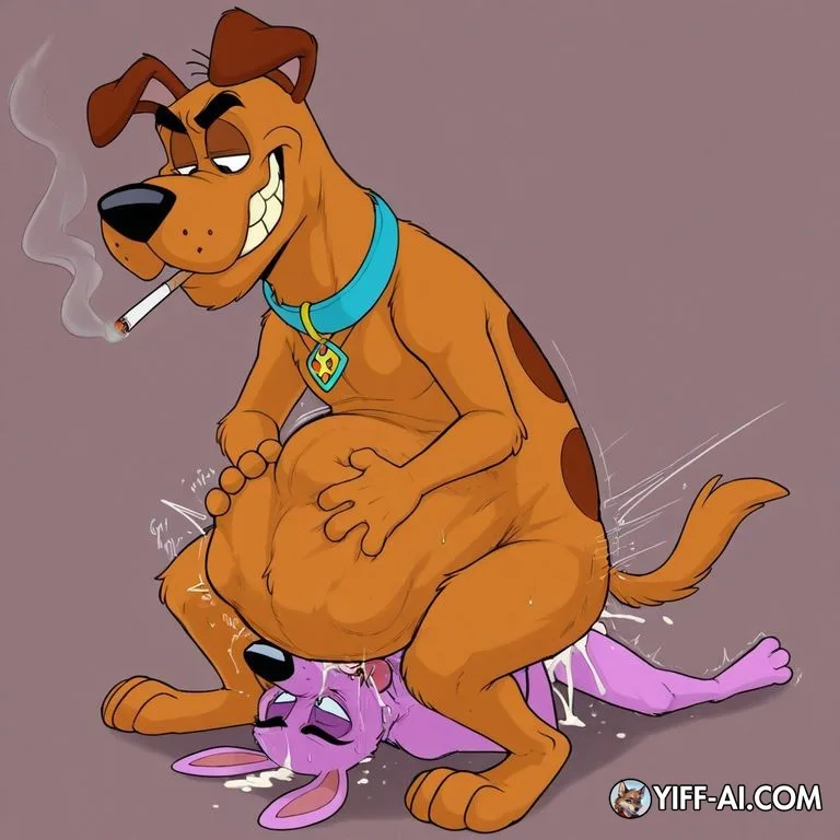 Courage the Cowardly Dog in Farmhouse Scene