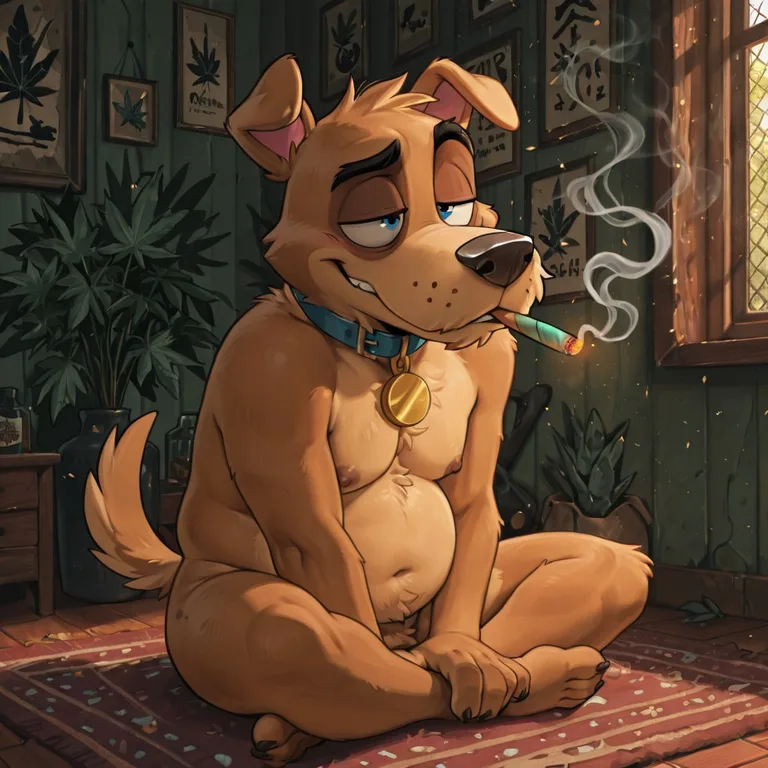 Courage the Cowardly Dog Nude: Anthro Canine Pair