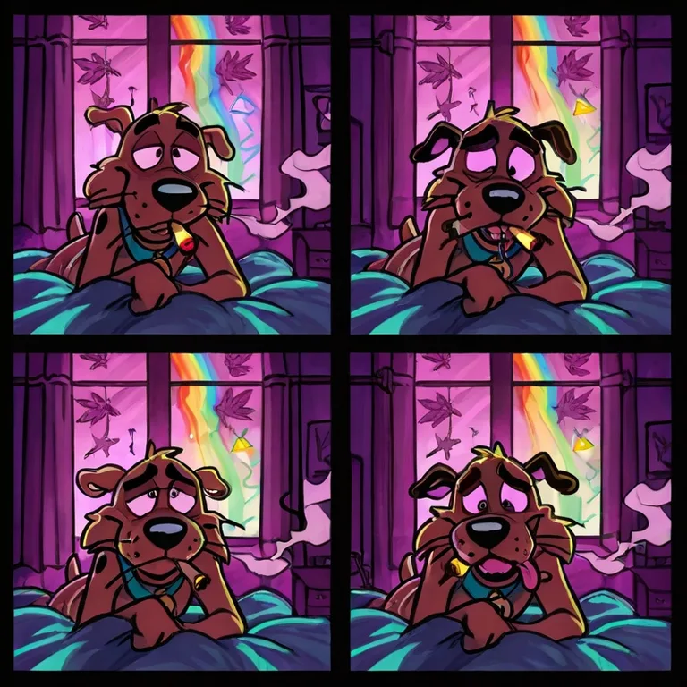 Courage the Cowardly Dog in Romantic Stoner Scene