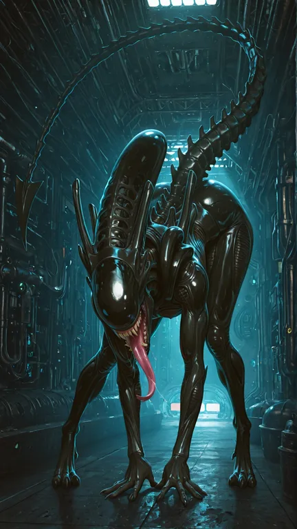 Alien Beast in Submarine Setting