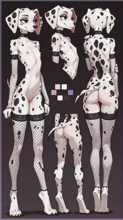 Dalmatian Wolf Reference Sheet