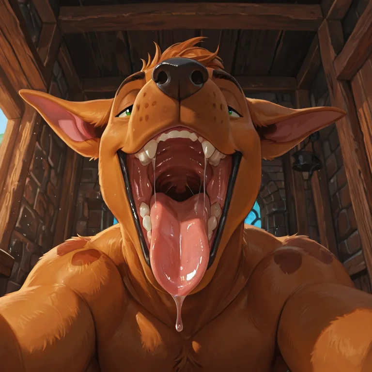 Scooby Doo Vore Scene with Stoned Anthro Male