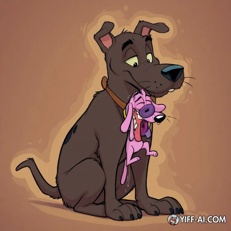 Courage Swallowed by Scooby Doo