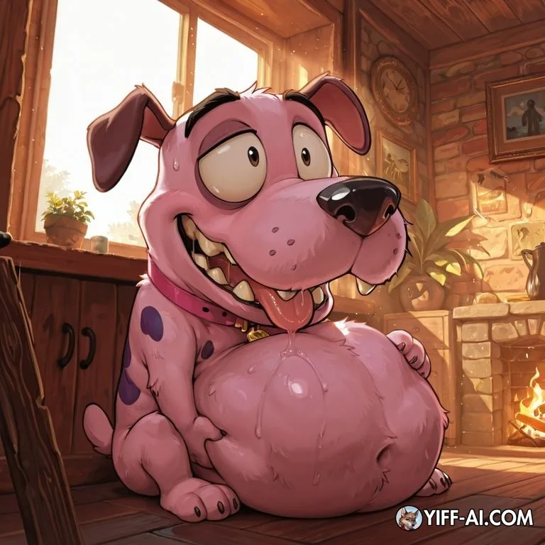 Courage the Cowardly Dog, Male/Male Vore Scene