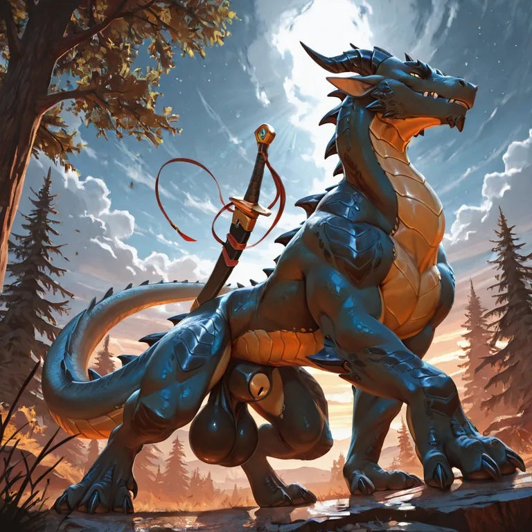 Feral Dragon with Massive Sheath