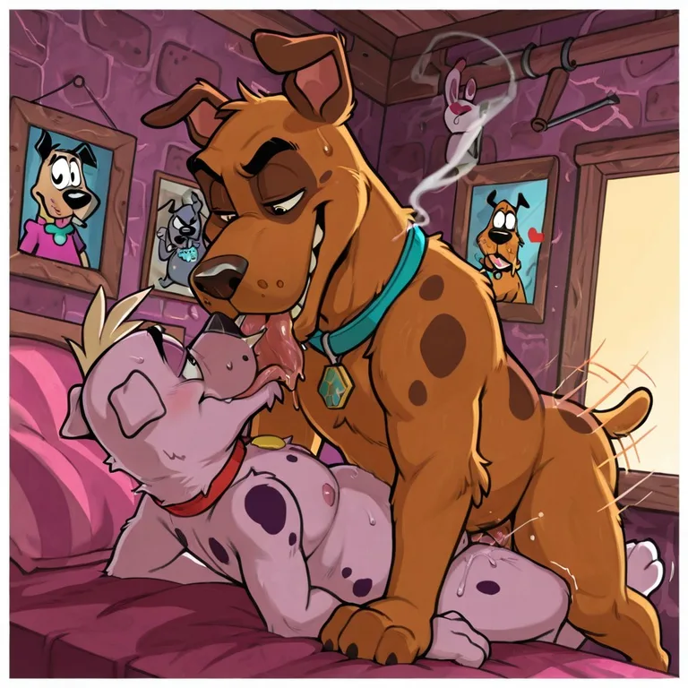 Courage the Cowardly Dog Romantic Embrace