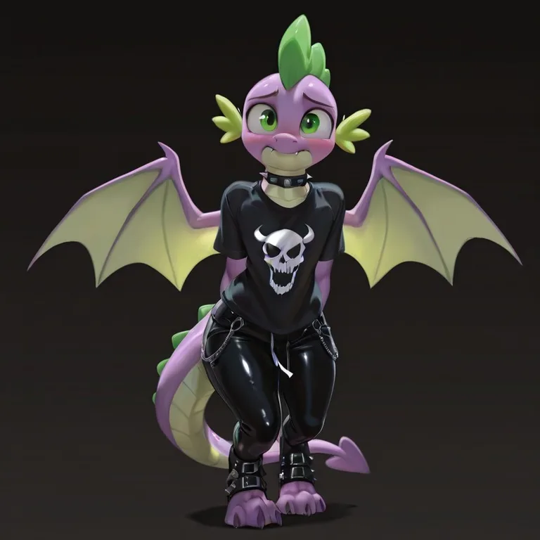 Gothic Dragon Portrait in MLP Universe
