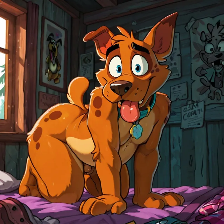 Courage the Cowardly Dog as Stoner Scooby-Doo Character