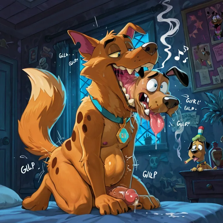Courage the Cowardly Dog in Wild Group Scene