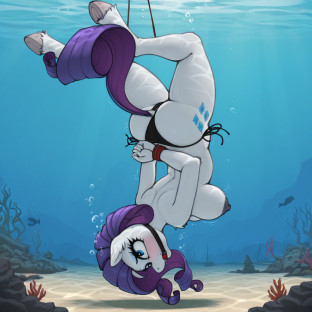 My Little Pony Rarity Underwater Scene