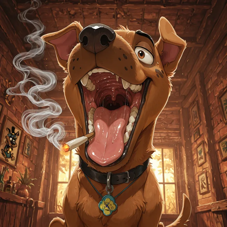 Courage the Cowardly Dog Shares a Smoke Break