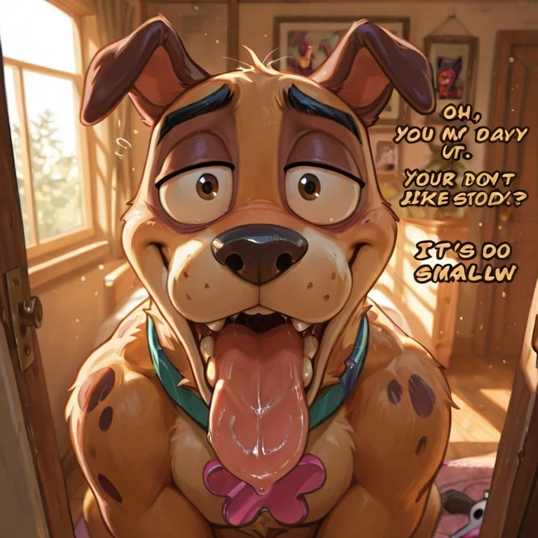 Courage the Cowardly Dog in Stoner Mode
