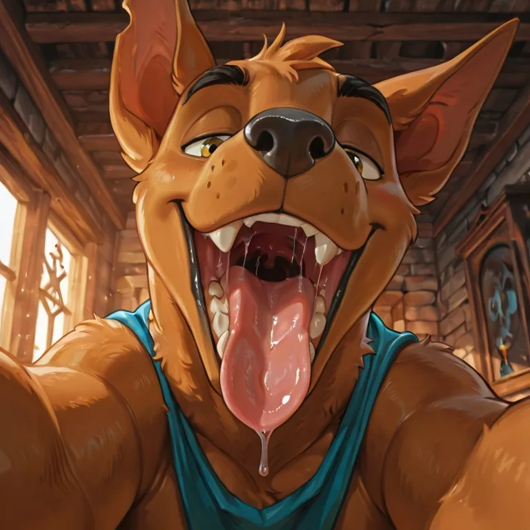 Animated Scooby Doo Character in Vore Scene