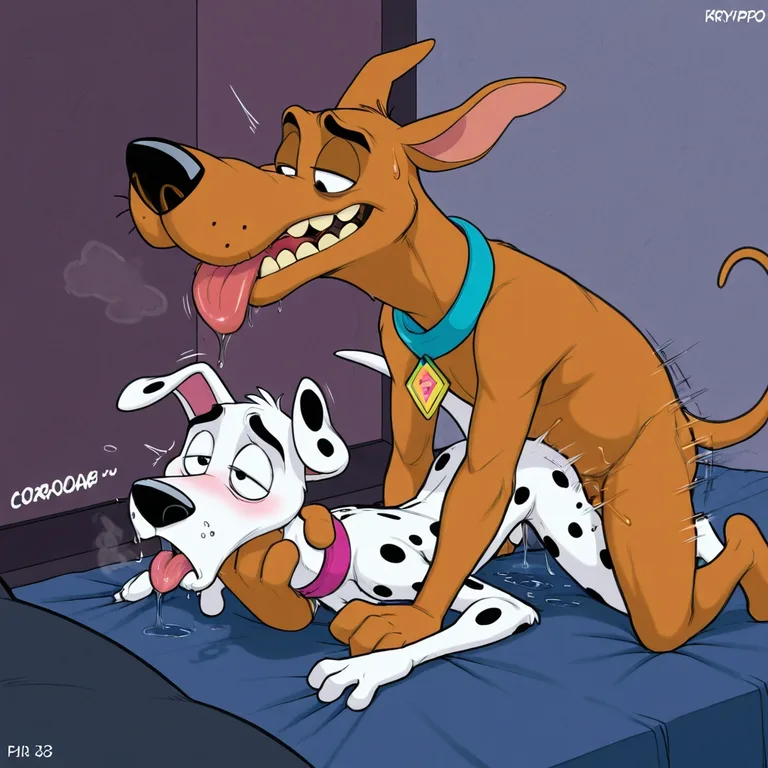 courage_the_cowardly_dog, scooby_Doo, male/male, gay_sex, Dy