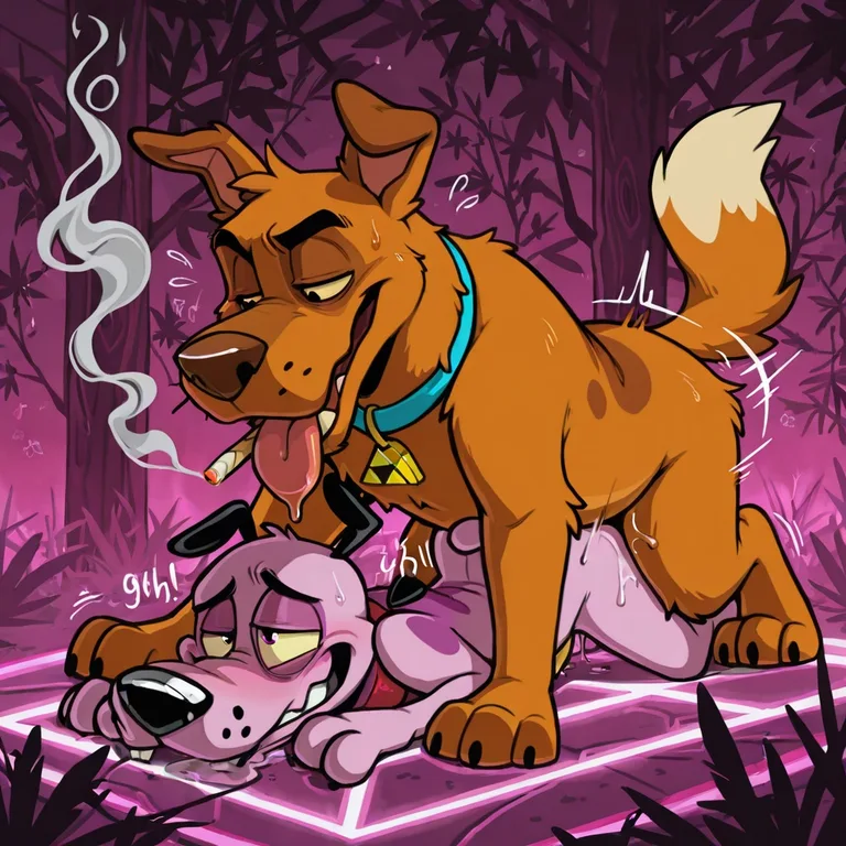 Courage the Cowardly Dog Stoned with Scooby-Doo