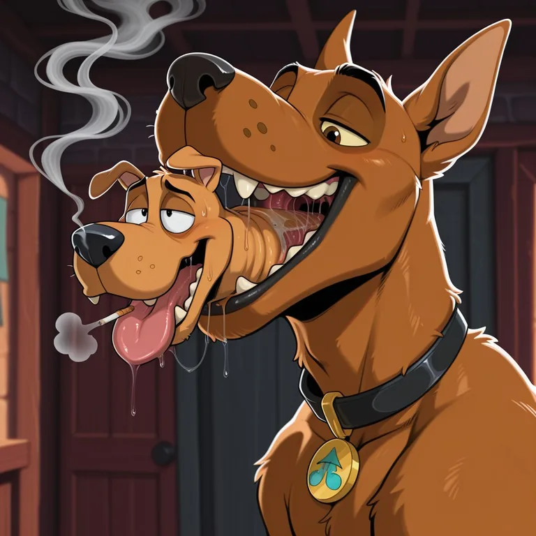 Scooby Doo Swallowing Courage The Cowardly Dog Whole