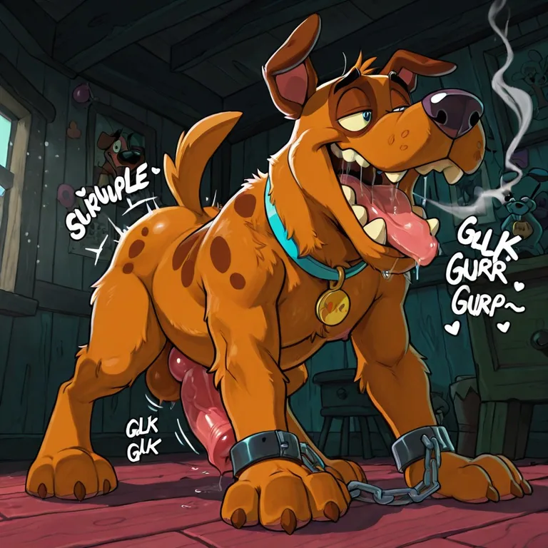 Courage the Cowardly Dog in Marijuana Field
