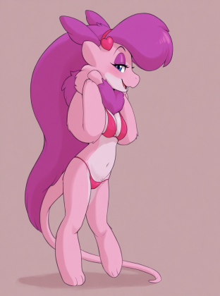 Female Character in Bedroom Setting