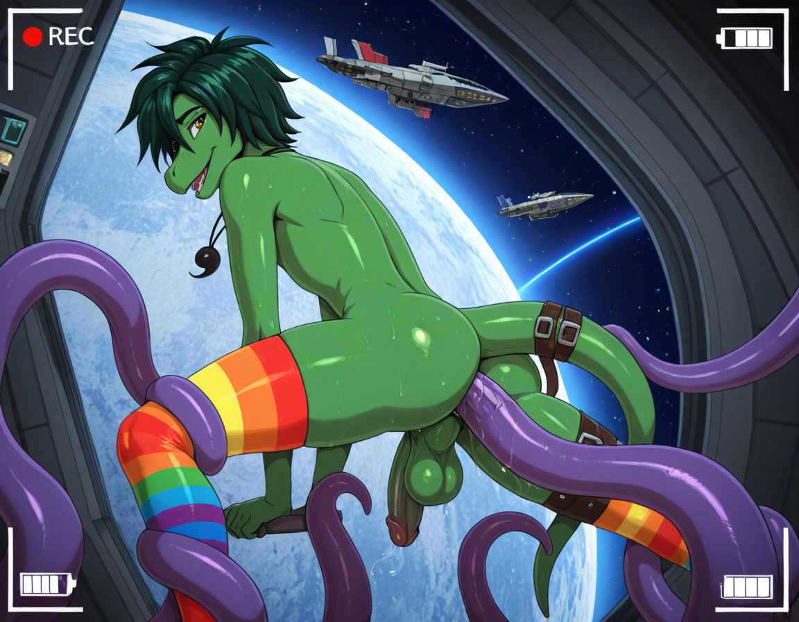 Alien Dinosaur in Spacecraft
