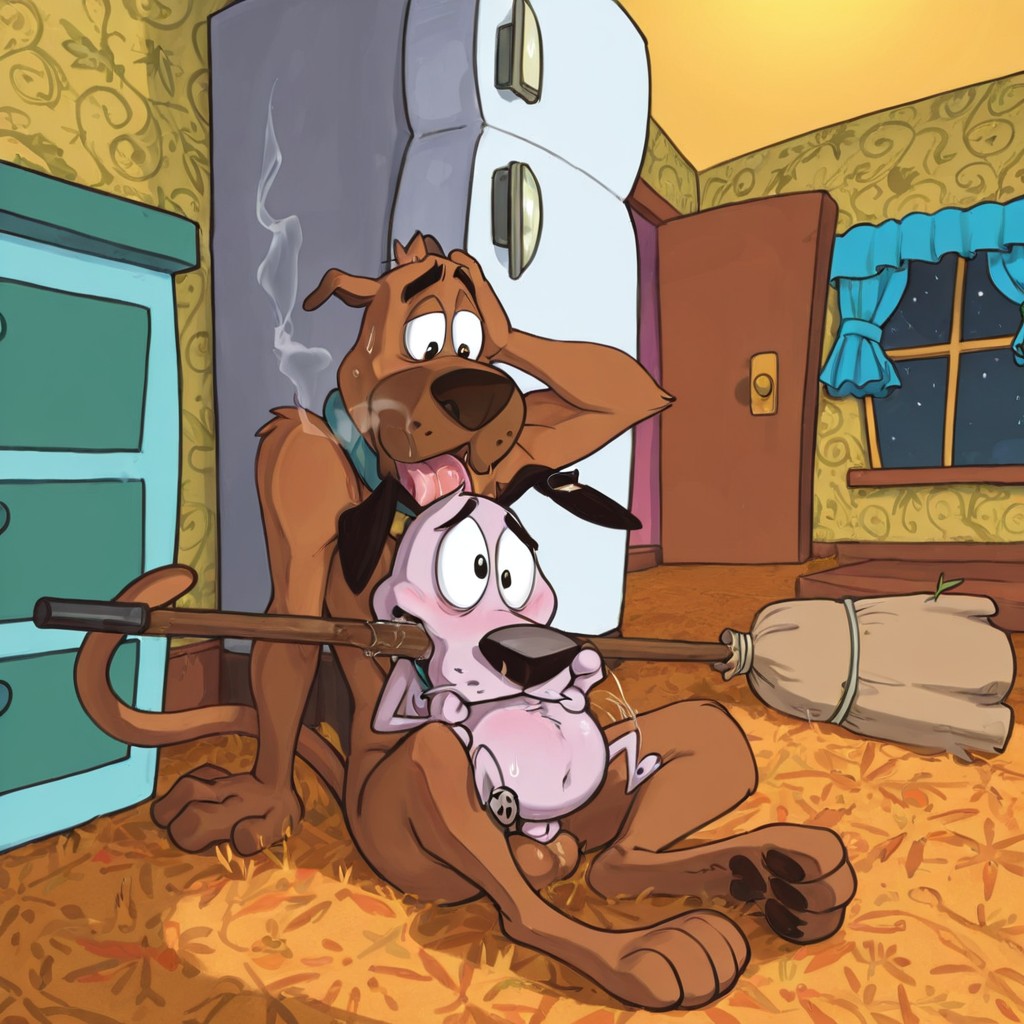 Courage the Cowardly Dog Stoner Vore Seduction Sexy Toony Male