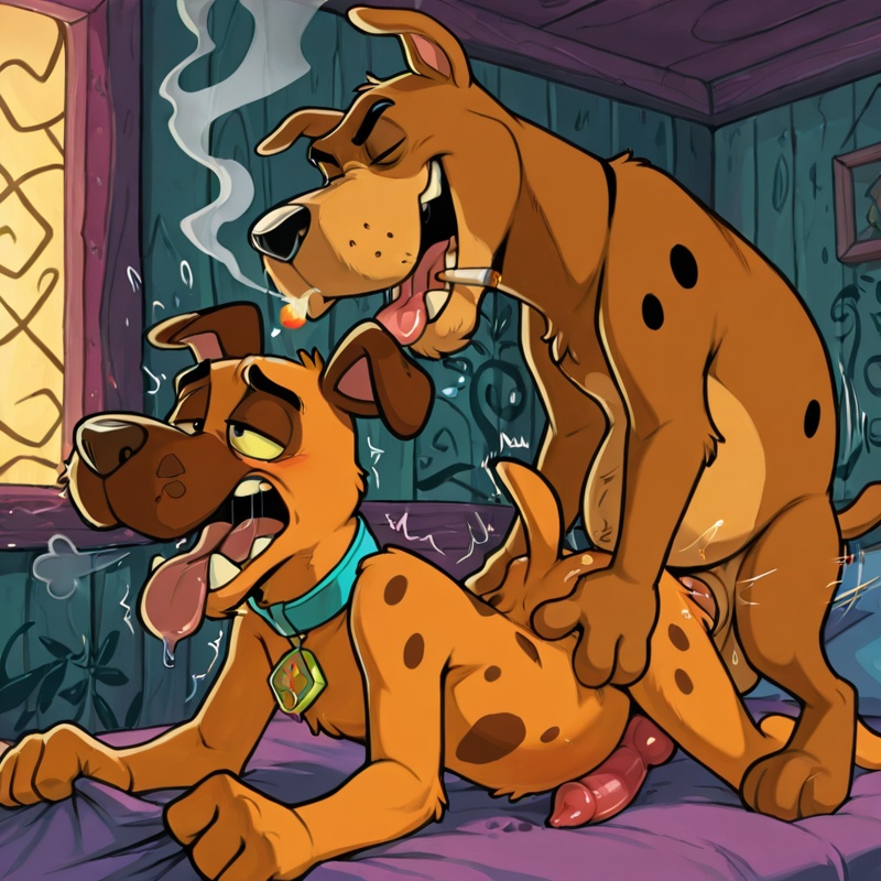 Courage the Cowardly Dog Stoned with Scooby-Doo
