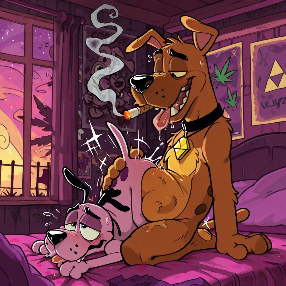 Courage the Cowardly Dog and Scooby-Doo's Stoner Romance