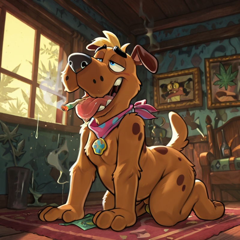 Courage the Cowardly Dog: Anthropomorphic Stoner