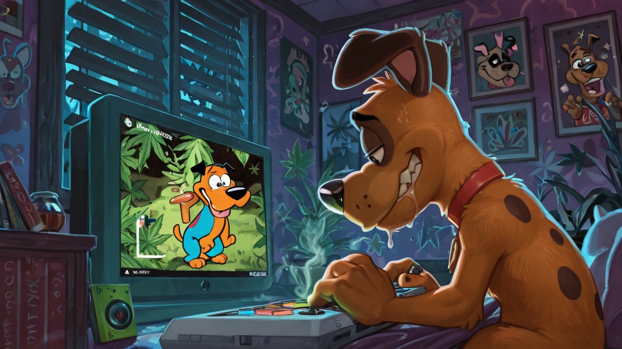 Courage the Cowardly Dog Playing Video Games