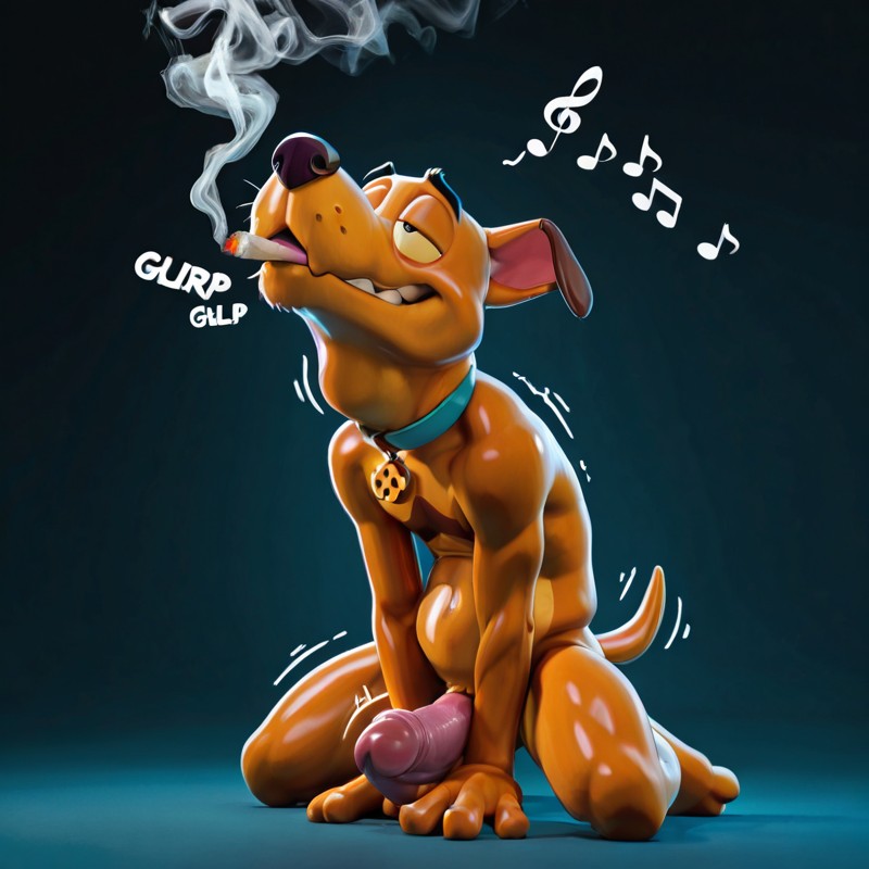 Courage the Cowardly Dog Stoner Scene Scooby Doo