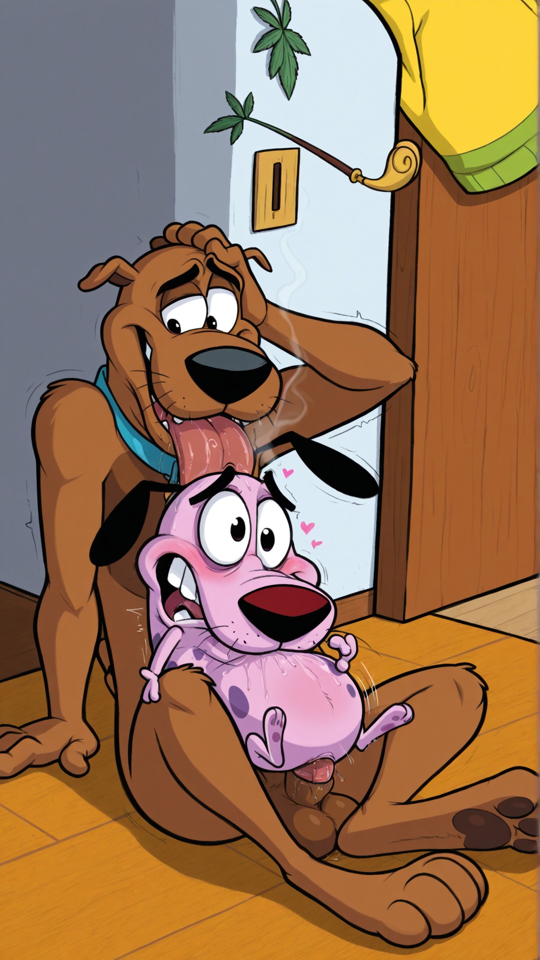 Courage the Cowardly Dog Stoner Portait
