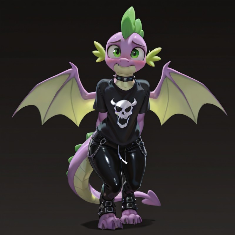 Gothic Dragon Portrait in MLP Universe
