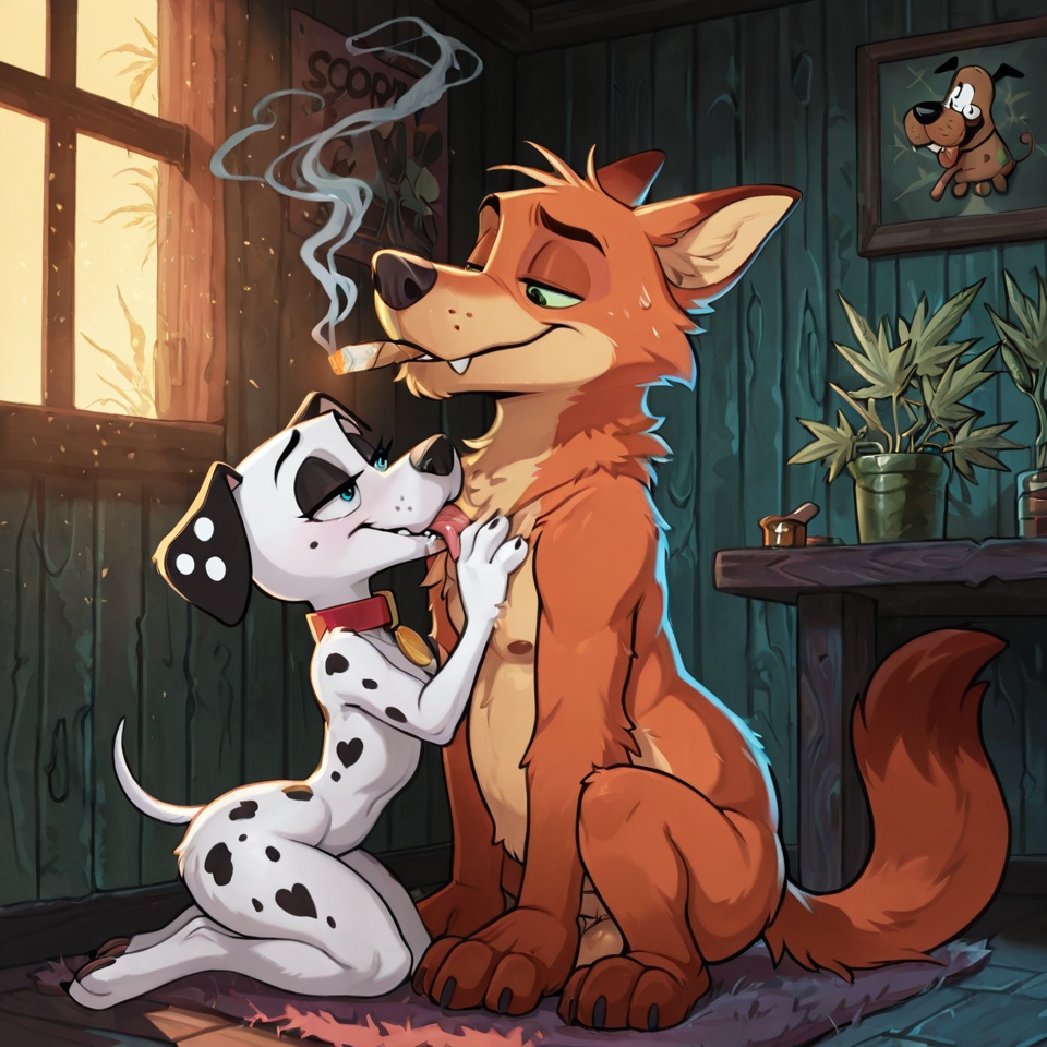 Courage the Cowardly Dog, Nude Anthro