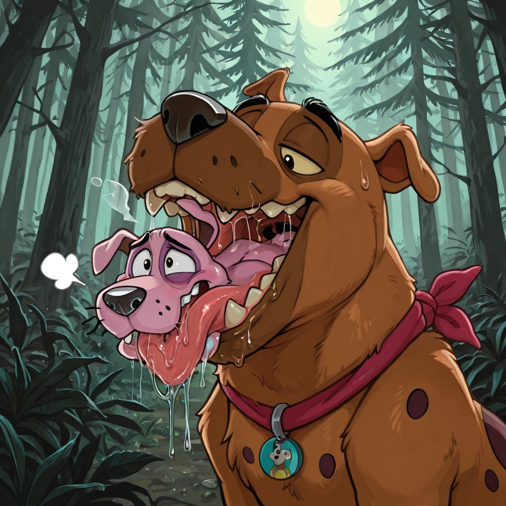 Courage the Cowardly Dog: Intense Oral Vore Scene