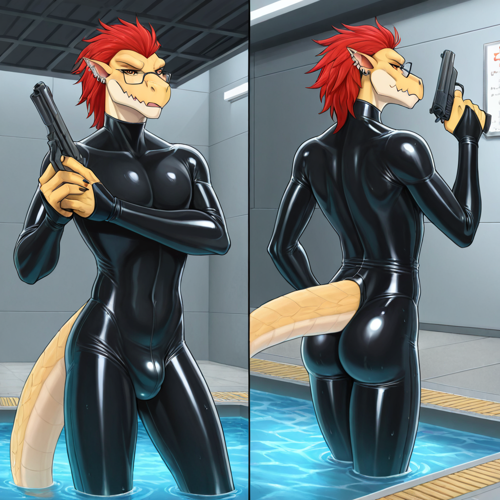 Alien Inmate Stripping in Jail Cell