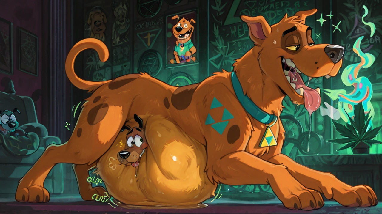 Rainbow-Furred Courage the Cowardly Dog
