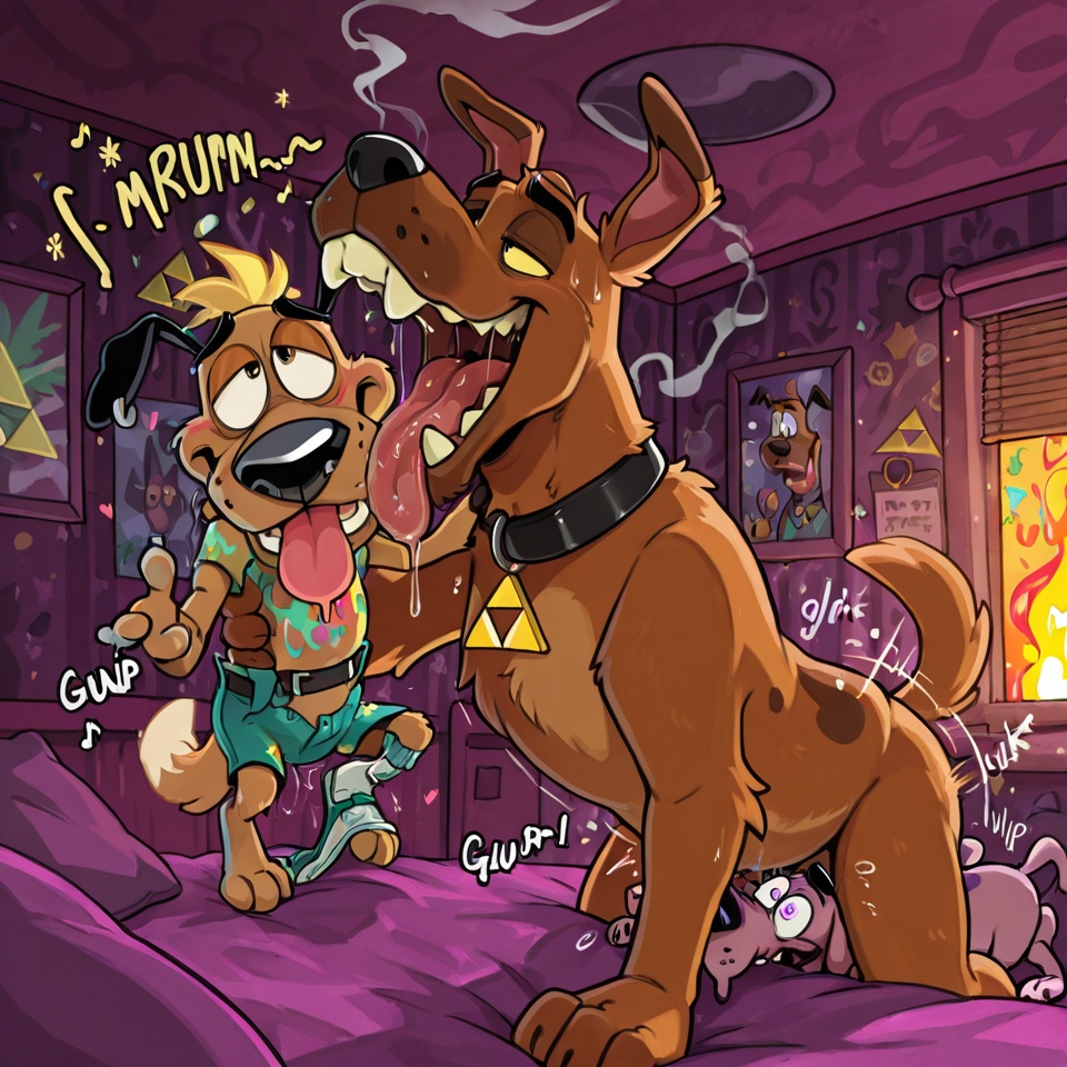 Courage the Cowardly Dog and Scooby-Doo Stoner Adventure