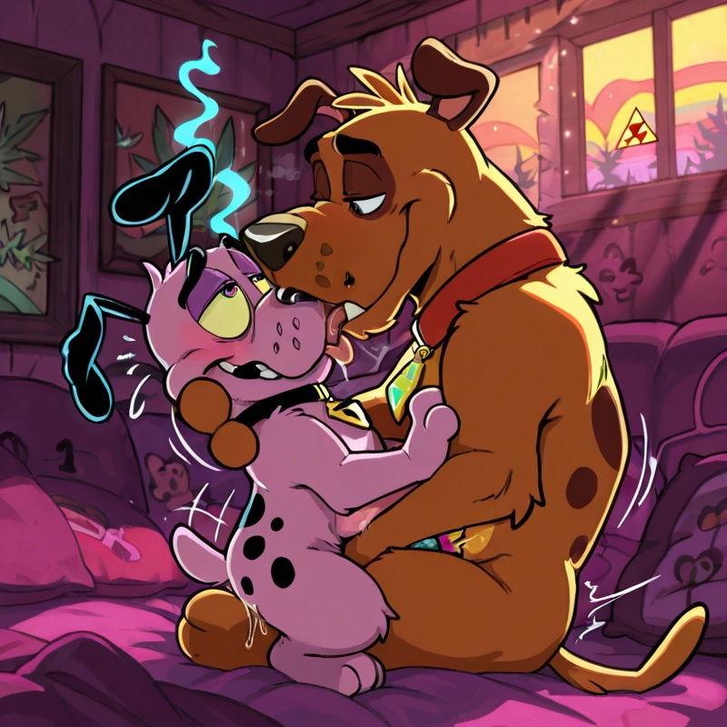 Courage the Cowardly Dog and Scooby Doo Romance